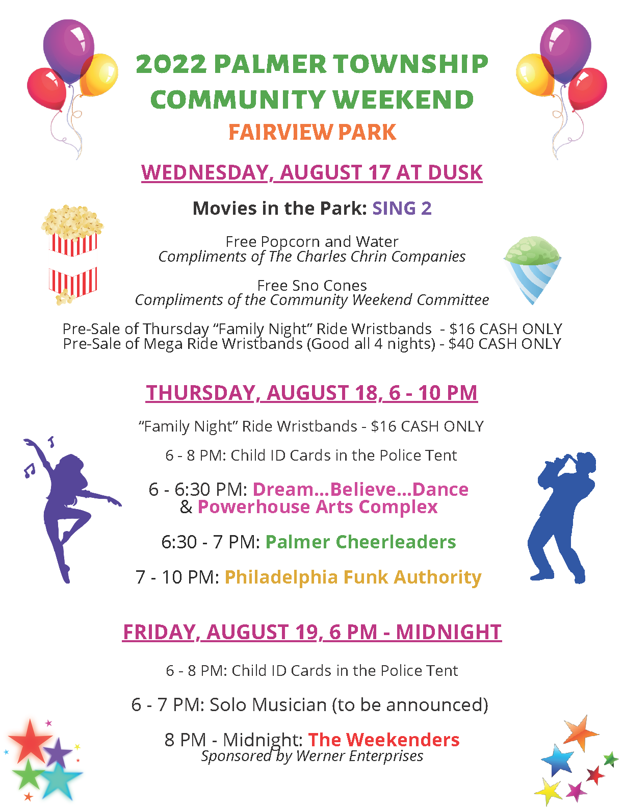 Community Weekend Flyer Page 1